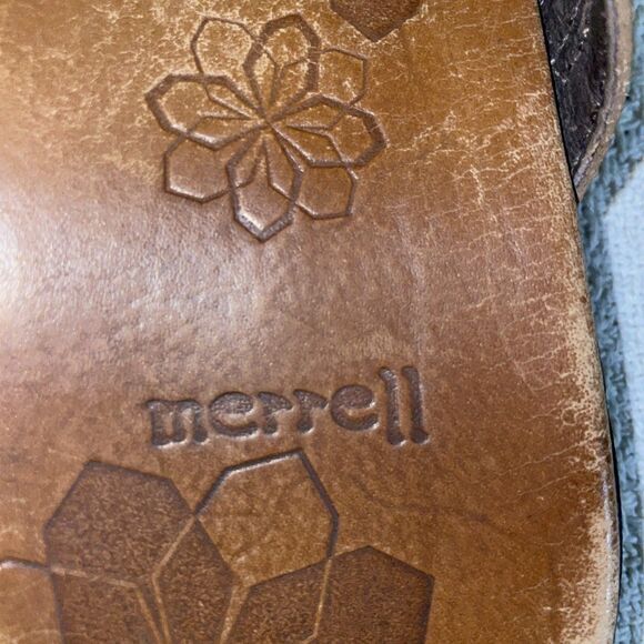 Merrell Women’s Casual Sandals Size 8 M Brown Leather Beach Cruise Island - Picture 2 of 12